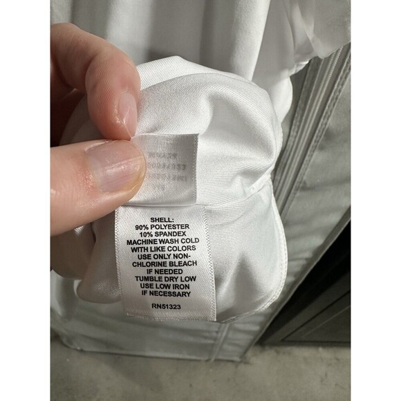 Halogen Plus Size Essential Compression T-Shirt White Body Scuplting Size 1X - Picture 7 of 7